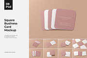 Square Business Card Mockup, a Books & Magazine Mockup by Mockup Supper (Thumbnail 1 of 10)