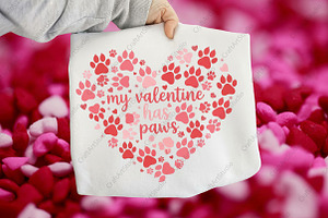 Valentine Paws PNG, an Illustration by CraftArtStudio