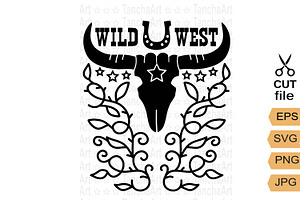 Wild West Svg Cut File Printable Png