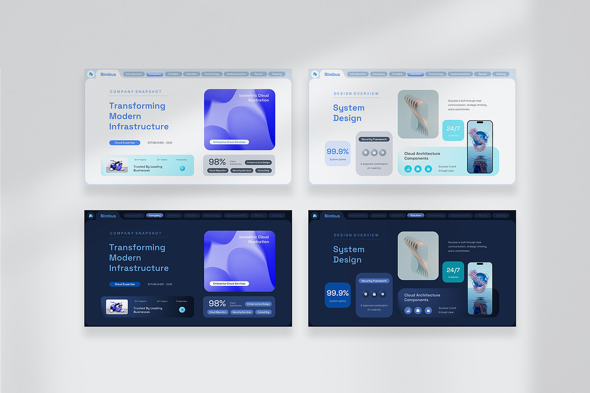 Cloud Computing Google Slides, a Presentation Template by New Coral Design (Photo 4 of 6)