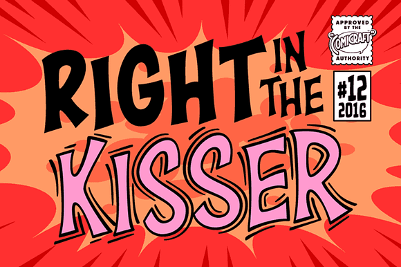 Right in the Kisser Fun Comic Font preview 6