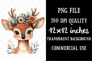Whimsical Funny Animal Clipart Png, an Illustration by Designking (Thumbnail 4 of 5)