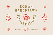 Roman Handdrawn Illustrations, an Illustration by Megflags (Thumbnail 1 of 4)