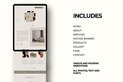 Skincare Canva Landing Page, a Social Media Template by Studio Suvelle (Thumbnail 3 of 9)