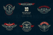 BIKER GANGS LOGO TEMPS., a Branding & Logo Template by g design (Thumbnail 2 of 6)
