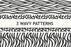Wavy seamless patterns 