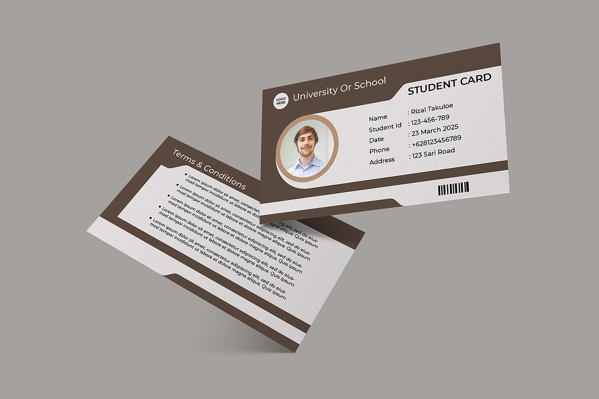Student Card Template Vol 09, a Card Template by takuloerizal (Photo 3 of 3)