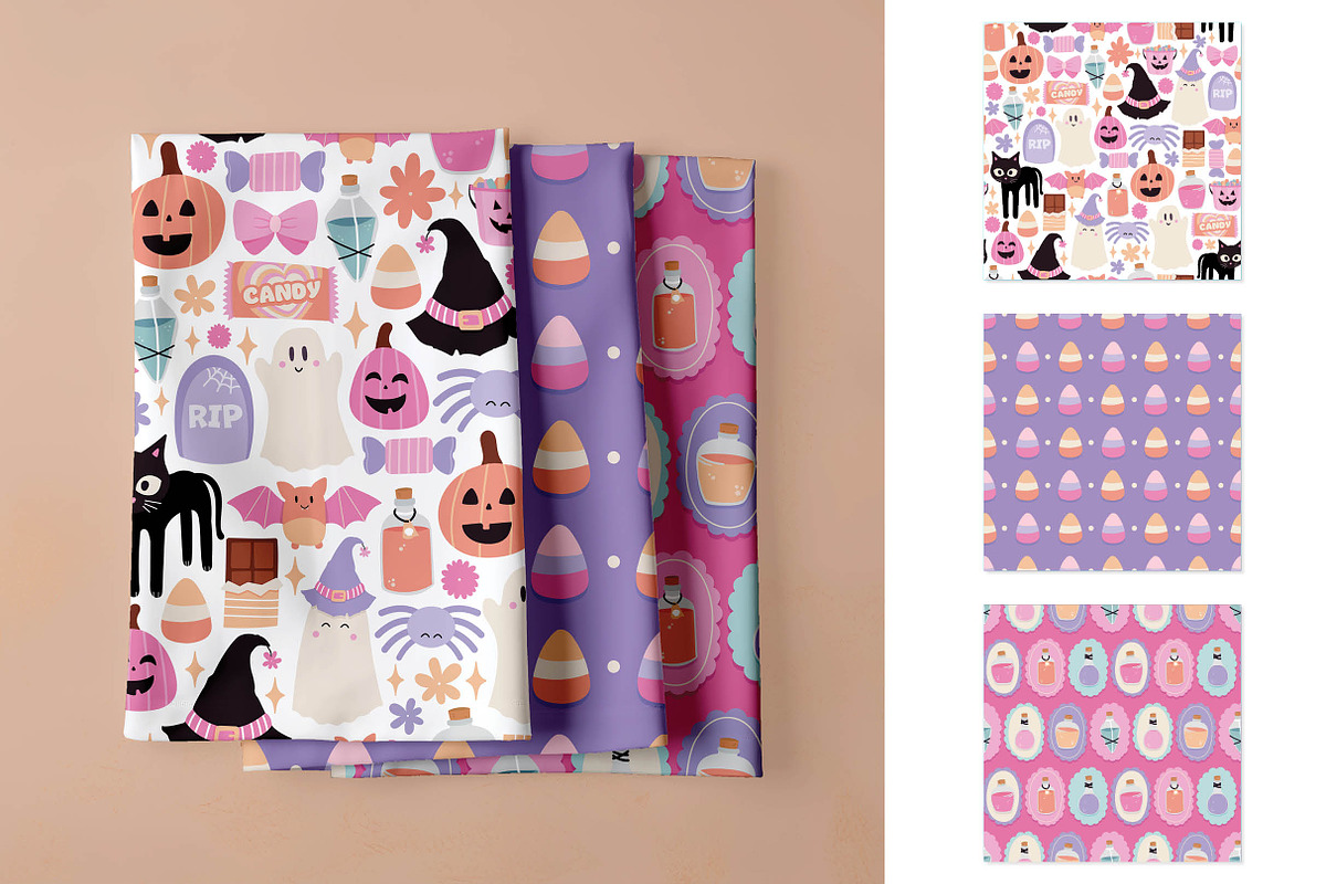 Cutecore Halloween Digital Paper, a Pattern Graphic by Alanna Messina Design Co (Photo 6 of 9)