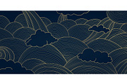 Line Art Clouds and Waves, a Pattern Graphic by Marylia (Thumbnail 28 of 28)