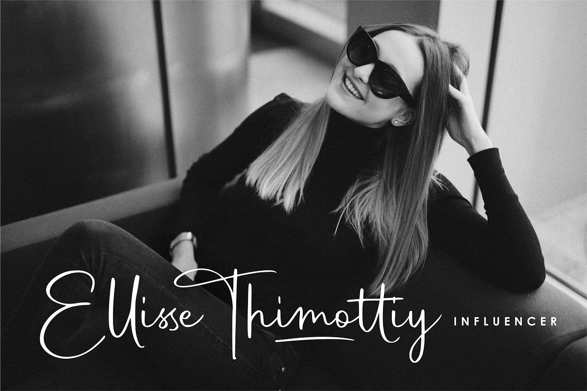 Adelliatte A Handwritten Signature, a Script Font by Allouse Studio (Photo 3 of 10)