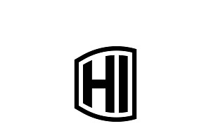 HI Logo Design Vector Template