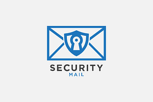 Security mail logo template
