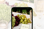 4x9.25 Garden Wedding Menu Mockup, an Advertising Mockup by Serenefeeling (Thumbnail 7 of 8)