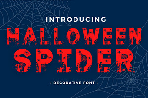 Halloween Spider Font