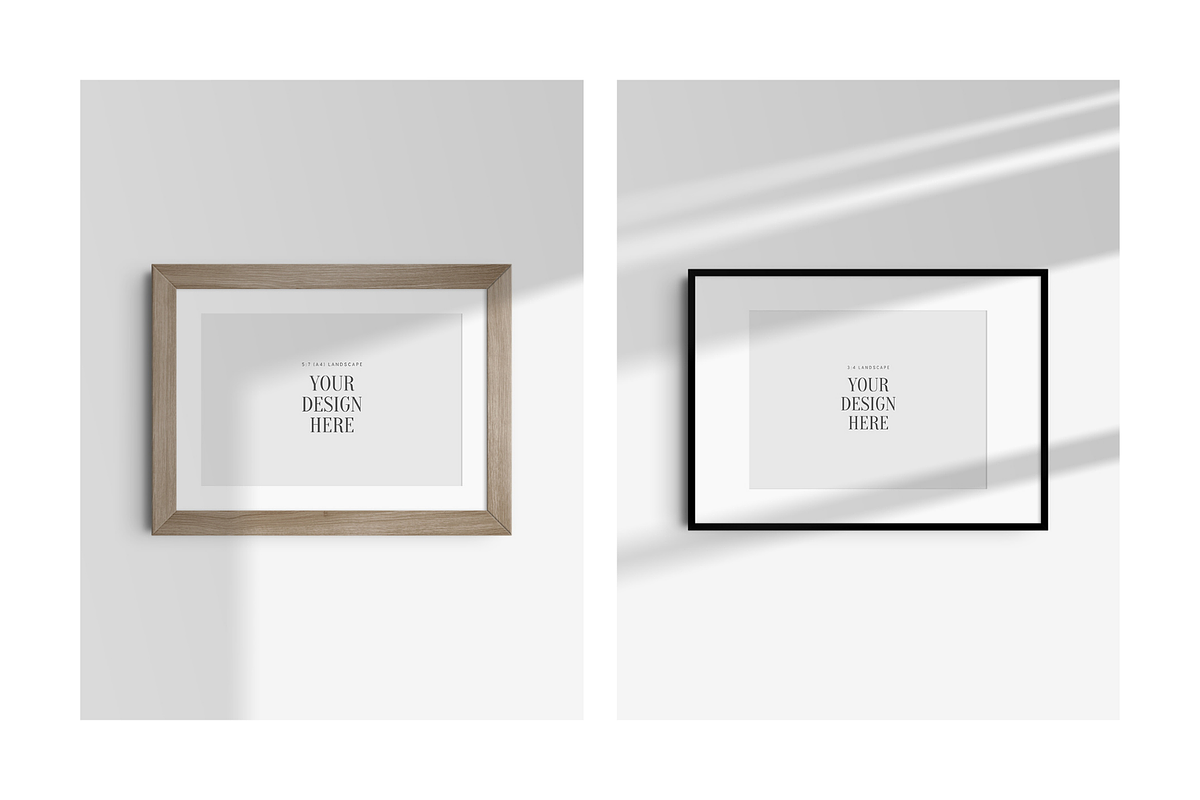 Frame Mockup 5:7 (A4) Landscape, a Mockup by DESIGN BY nube (Photo 6 of 15)