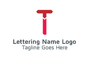 20 Logo Lettering T Template Bundle, a Branding & Logo Template by Acongraphic (Thumbnail 19 of 21)