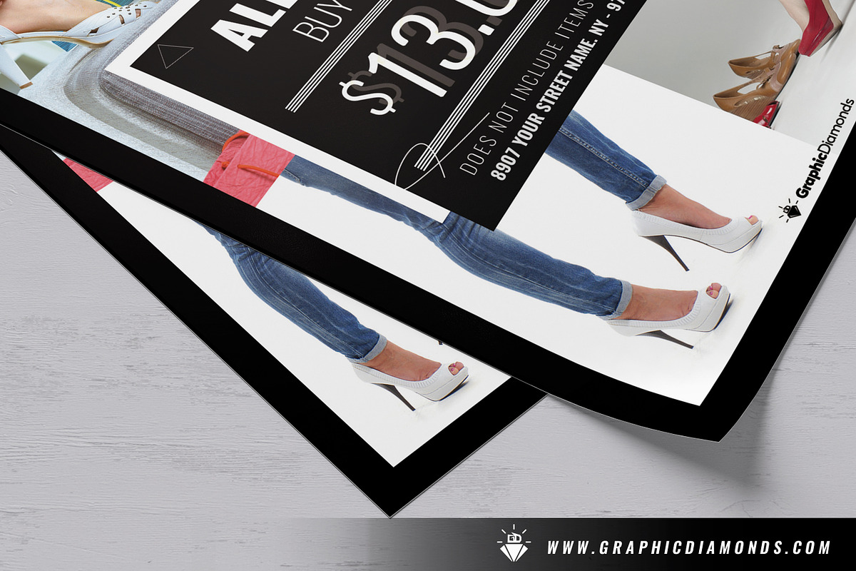 Shoes Sales Flyer PSD, a Flyer Template by GraphicDiamonds (Photo 4 of 6)