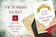 4. Victorian Wedding Cards. Invite, a Card Template by O'Gold! (Thumbnail 1 of 3)
