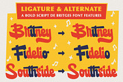 De Britges - Retro Bold Script, a Script Font by Edignwn Type (Thumbnail 6 of 8)