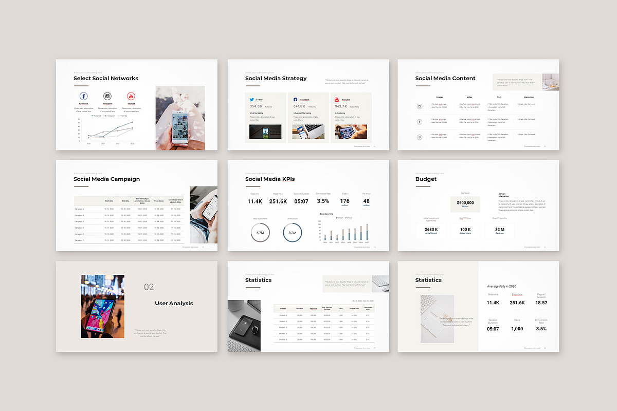 Social Media Marketing PowerPoint, a Presentation Template by CreativityForest (Photo 5 of 16)