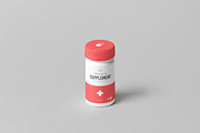 Supplement Jar & Box Mock-Up 4, a Packaging Mockup by Yogurt86 (Thumbnail 2 of 11)