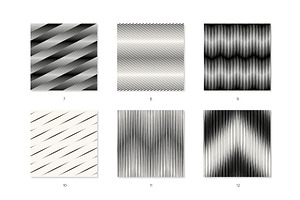 Moire Seamless Patterns Set