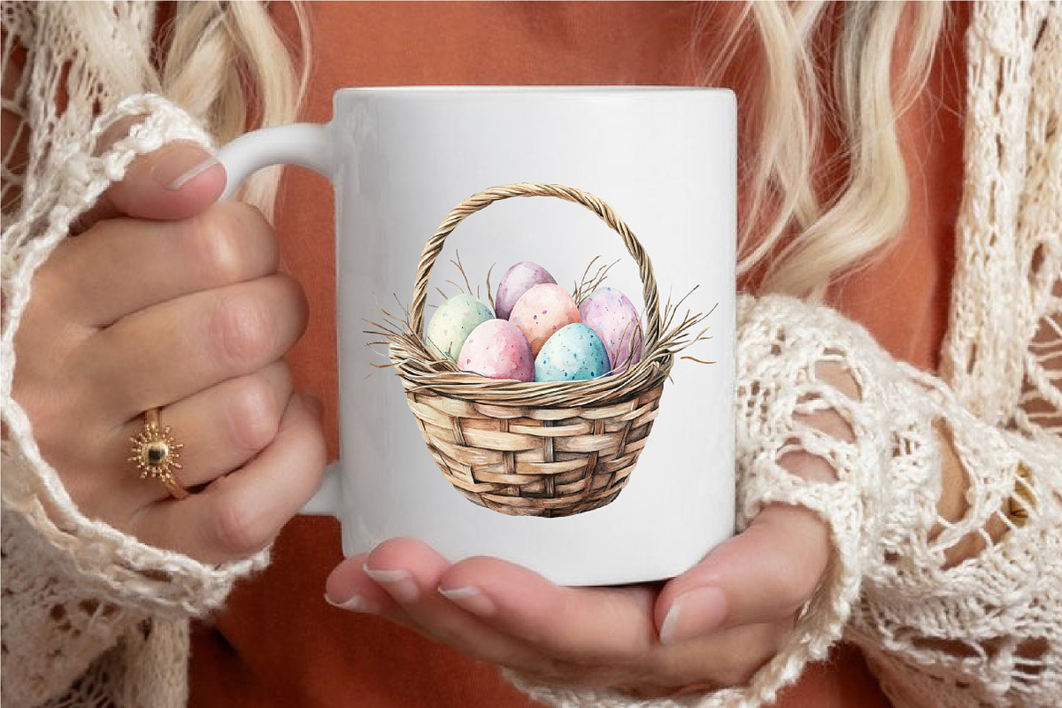 Watercolor Easter Day Clipart, an Illustration by designcity5 (Photo 4 of 5)