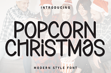 Popcorn Christmas | Script Font