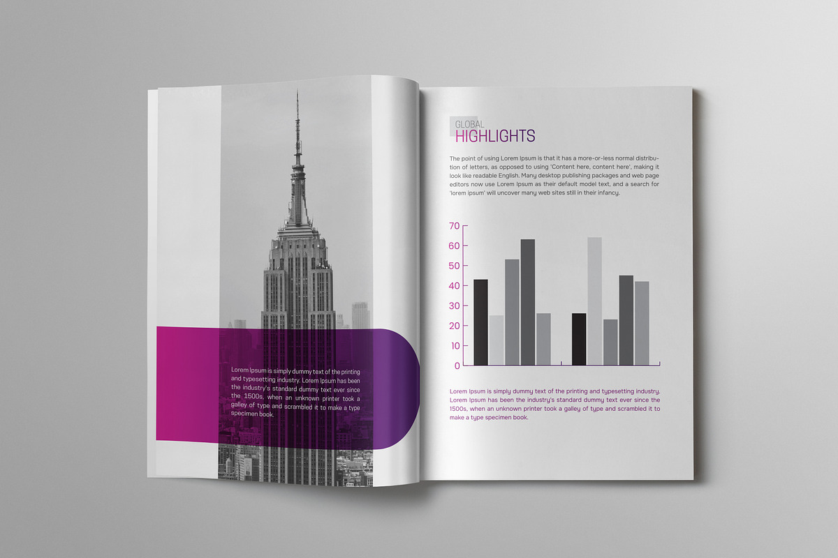 Creative Bifold Company Profile, a Brochure Template by VectStock (Photo 6 of 6)