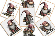 Whimsical Gnome Clipart Bundle, an Illustration by Creative Art (Thumbnail 10 of 11)