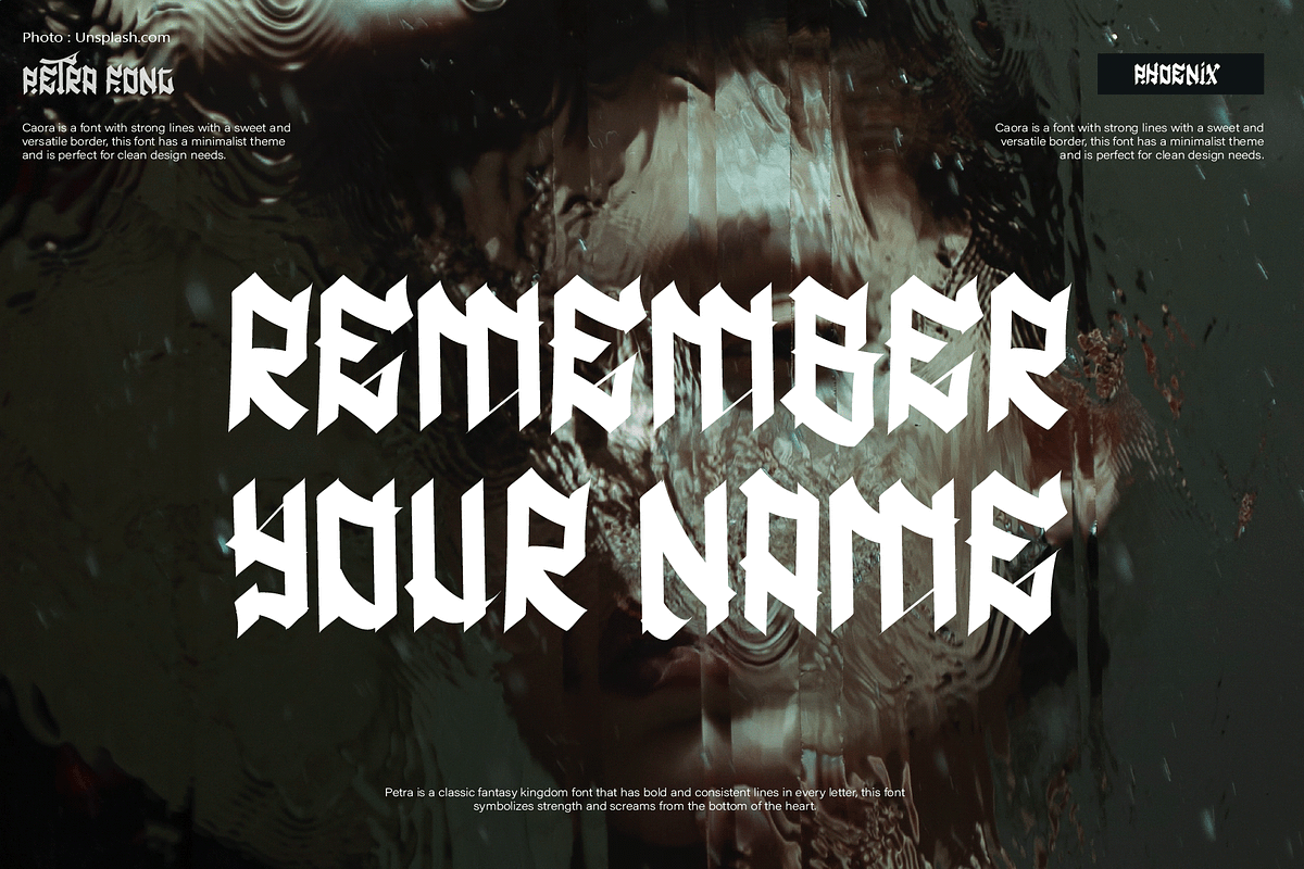 Petra Font, a Blackletter Font by Phoenix Dungeon (Photo 6 of 9)