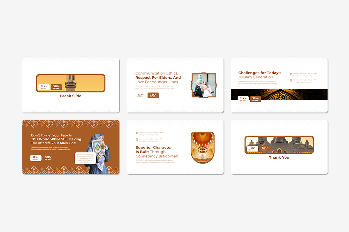 Modern Muslim Character - PowerPoint, a Presentation Template by Iqsiart Studio (Photo 3 of 3)