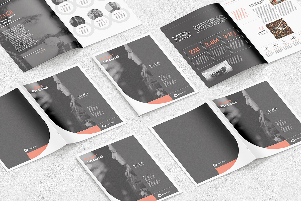 Project Proposal Template InDesign, a Brochure Template by ID Vision Studio (Photo 6 of 17)