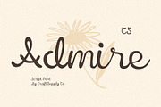 CS Admire – Script Font, a Script Font by Craft Supply Co. (Thumbnail 1 of 8)