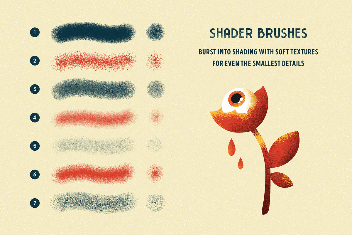 Shader Brushes for Affinity, a Brush Add-On by pixelbuddha.net (Photo 3 of 10)