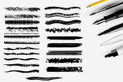 Pencil,Paint Stroke Brushes. Pen Ink, a Brush Add-On by ZinetroN (Thumbnail 4 of 4)