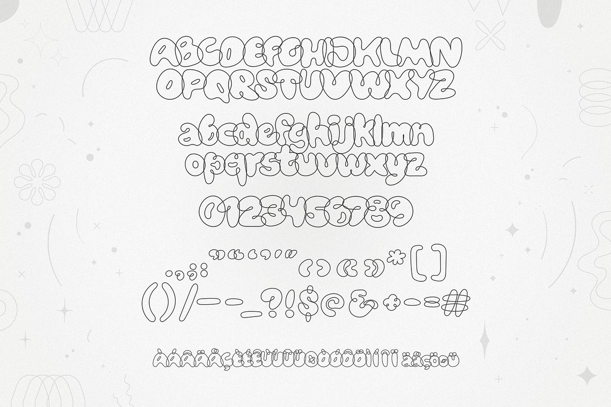 Bubblicity | Bubble Font Family, a Sans Serif Font by Ckybe's Corner (Photo 7 of 13)