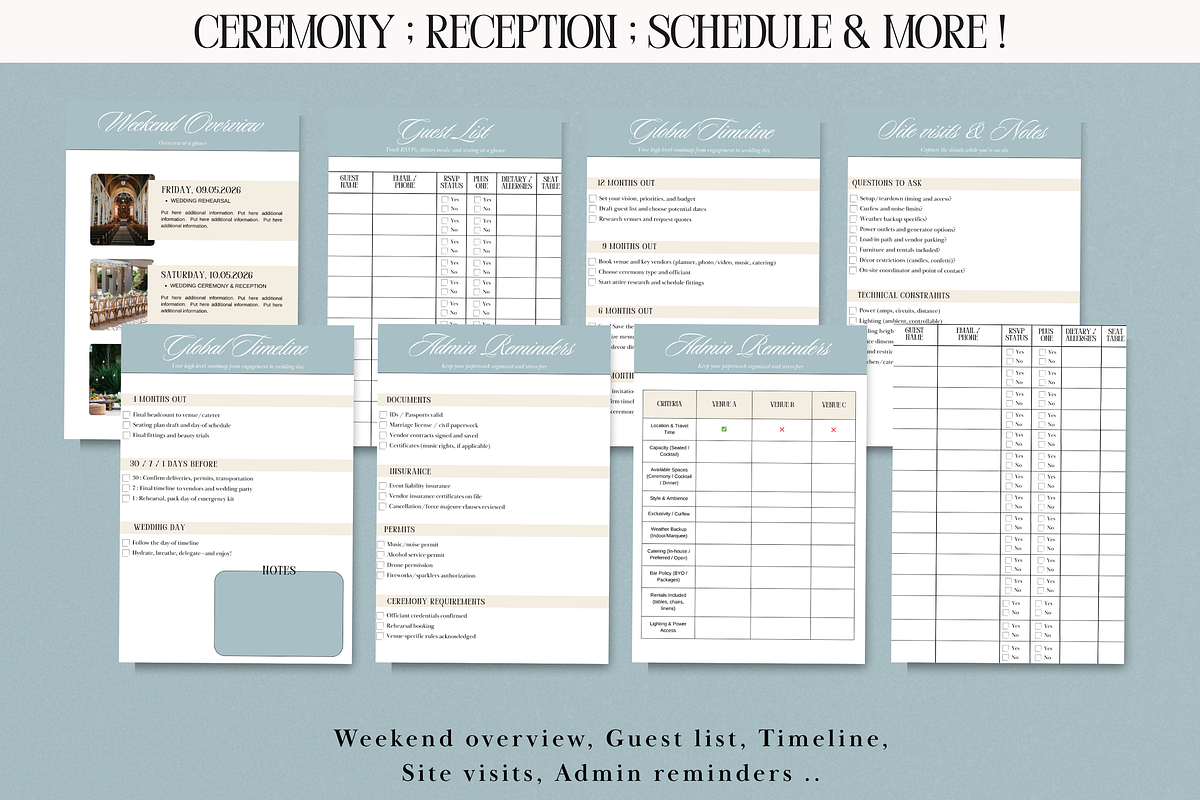 The Ultimate Wedding Day Binder, a Brochure Template by PixelBloomClub (Photo 2 of 8)