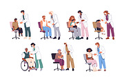 Vaccination of people set, a Healthcare Illustration by PaperTrident (Thumbnail 1 of 8)