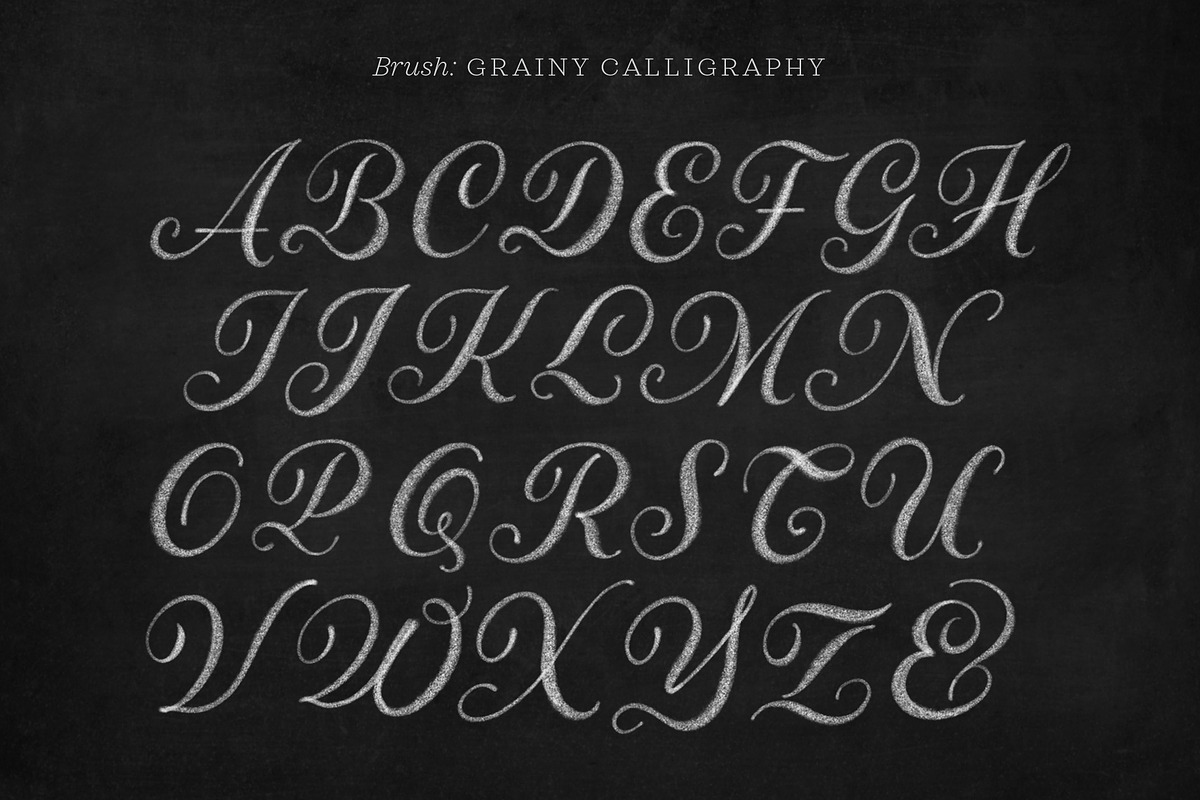 Chalk Script Procreate Brush Kit, a Brush Add-On by Molly Suber Thorpe (Photo 11 of 16)
