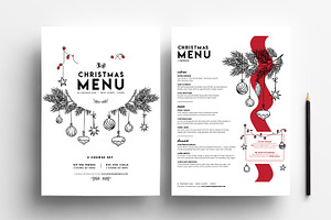 Christmas Menu Template Vol.3