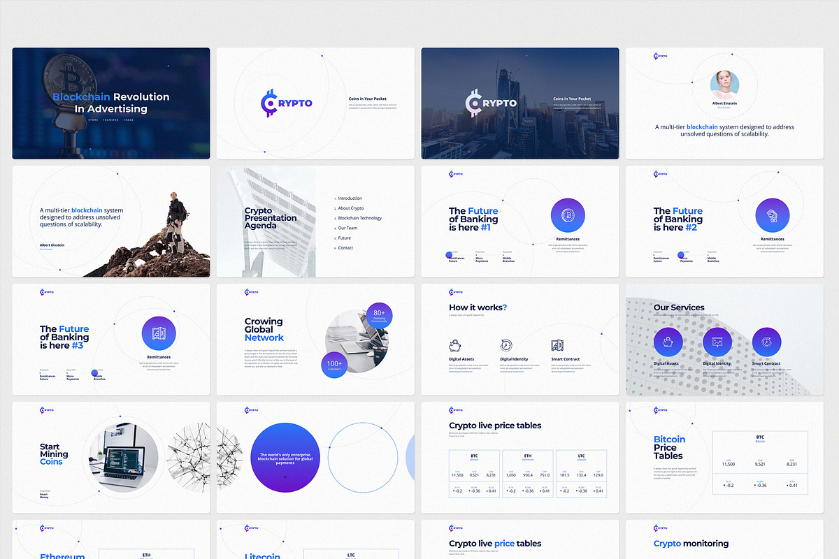 CRYPTO Powerpoint Template (Light), a Presentation Template by ShapeSlide (Photo 17 of 17)
