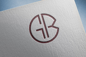 GB, BG Abstract Logo Design.