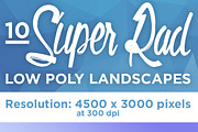 Low Poly - 10 Super Rad Landscapes, a Graphic by suppply (Thumbnail 2 of 4)
