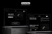Minimal Black | Framer Template, a Landing Page Template by bonjourdsgnco (Thumbnail 2 of 5)