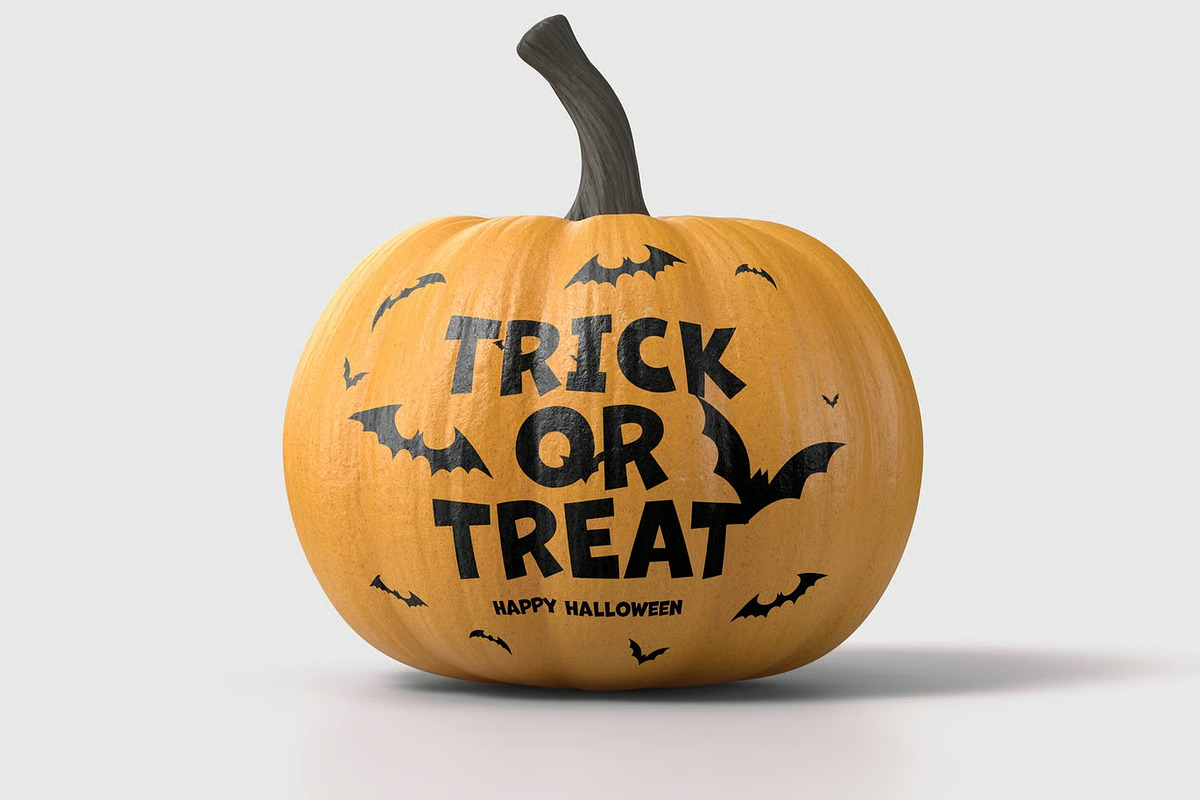Halloween Pumpkin Mock-up, a Product Mockup by zippypixelstudio (Photo 8 of 10)
