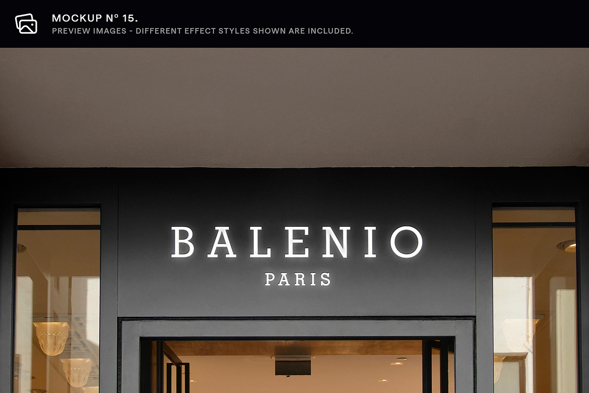 30 Signs & Facade Logo Mockups - V3, an Advertising Mockup by Asylab (Photo 22 of 38)