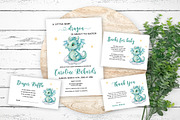 Little Dragon Baby Shower Bundle, an Invitation Template by SvetaArtStore (Thumbnail 7 of 7)