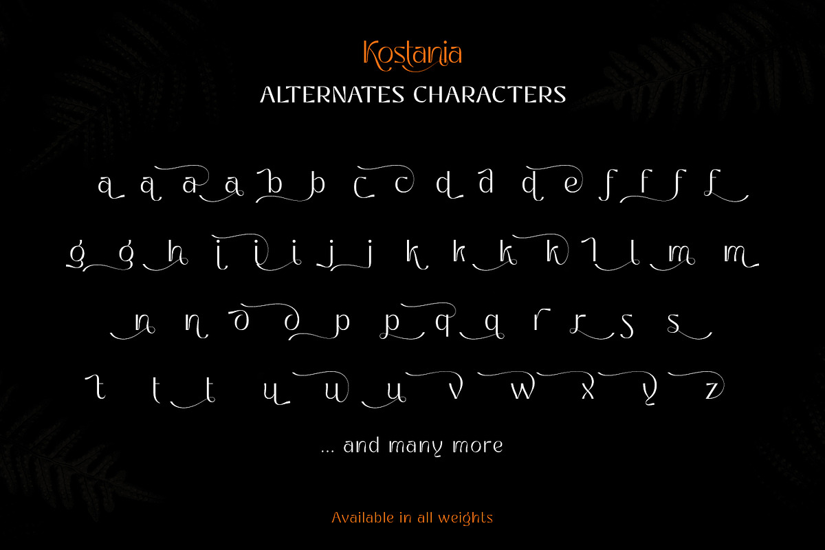 Kostania - Unique Display Font, a Sans Serif Font by Ekahermawan (Photo 11 of 13)