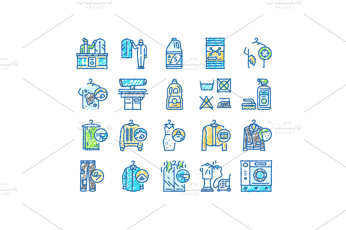 dry cleaning laundry wash service, an Object Illustration by pikepicture